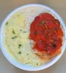 FILE DE FRANGO A PARMEGIANA