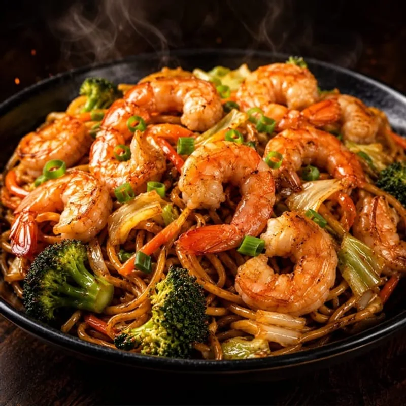 Yakisoba de Camarão