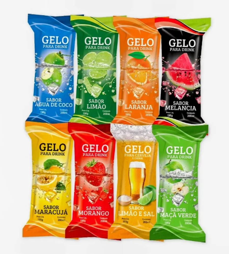 Gelo saborizado 